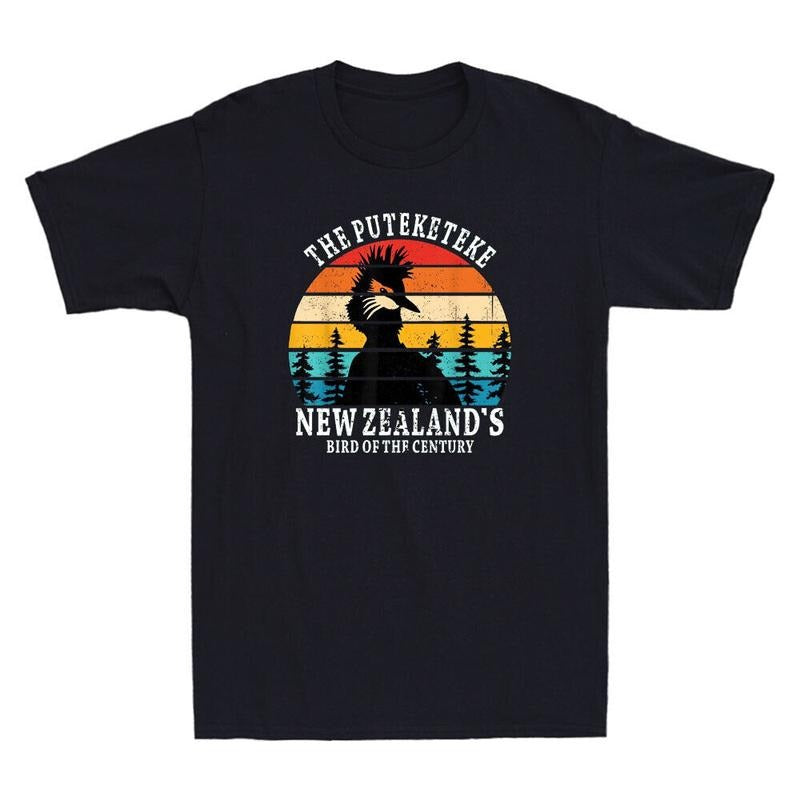 Puteketeke New Zealands Bird Of The Century Funny Bird Lover Retro Mens TShirt Hoodie, Sweatshirt | TeeBloomCo.com