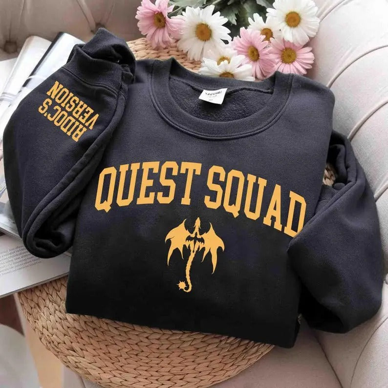 Quest Squad Onyx Storm Shirt, Onyx Storm Shirt, Fourth Wing Shirt, Basgiath War College, Dragon Rider, Bookish Gift,...