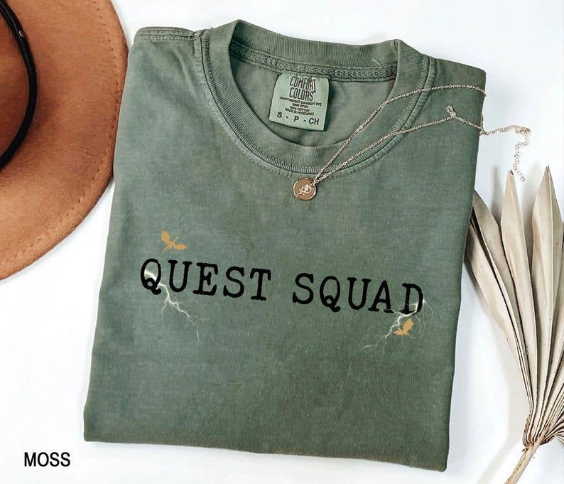 Quest Squad Shirt, Onyx Storm Shirt, Fourth Wing Shirt, Basgiath War College, Violet Sorrengail, Dragon Rider Shirt,...