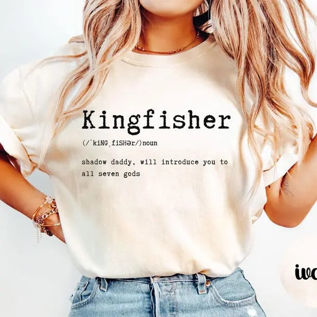 Quicksilver Book Kingfisher T-shirt , Fantasy Bookish Merch Inspired Fantasy Novel Apparel Romantasy Gift Bookish...