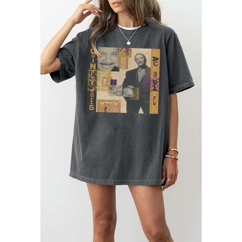 Quncy J0nes Back on the Bl0ck Tee, unisex cotton Shirt Hoodie, Sweatshirt | TeeBloomCo.com