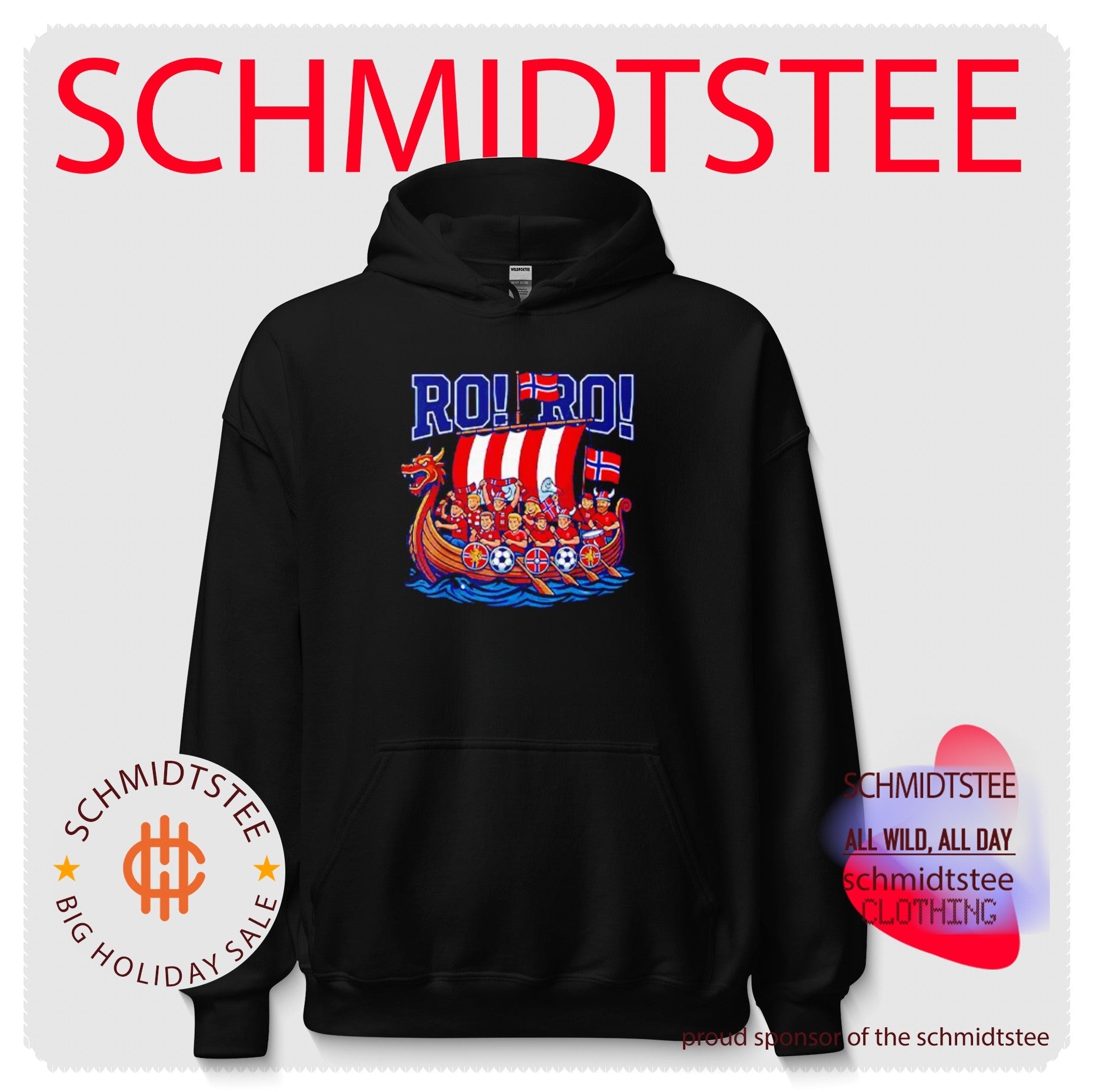 RO RO Norway Viking Ship Soccer World Cup 2026 shirt