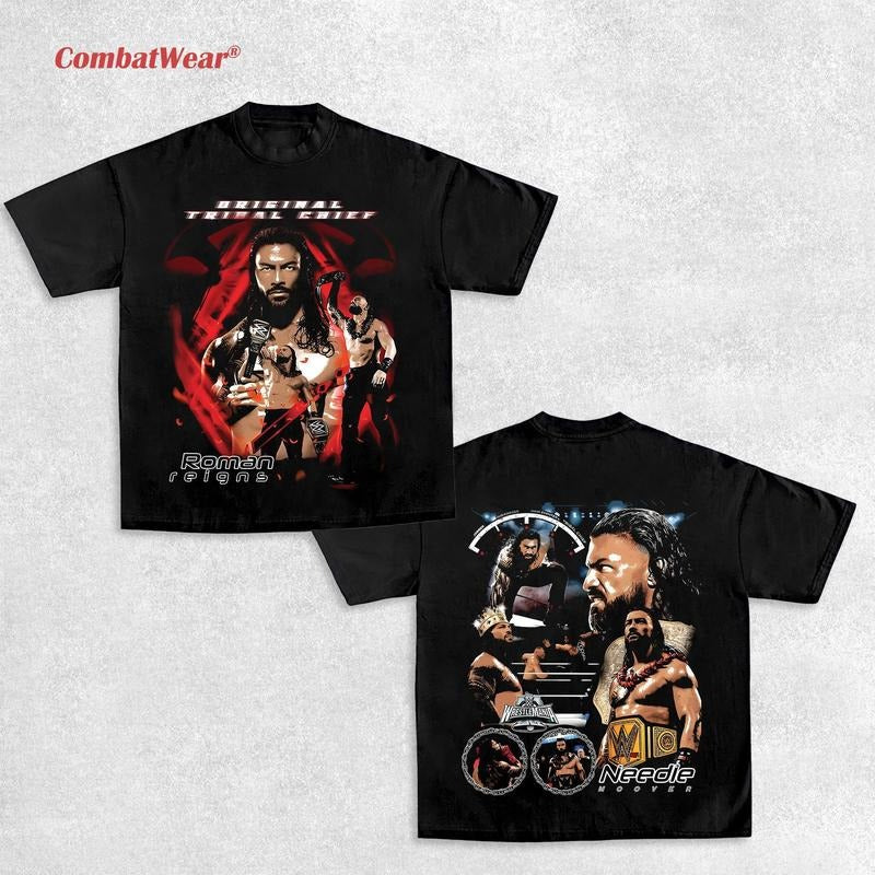 ROMAN REIGNS 2025 TEE, Wrestling Tee, Wrestling Graphic Tee, 2025 Wrestler Shirt, Sports Shirt, Vintage Wresting Shirt,...