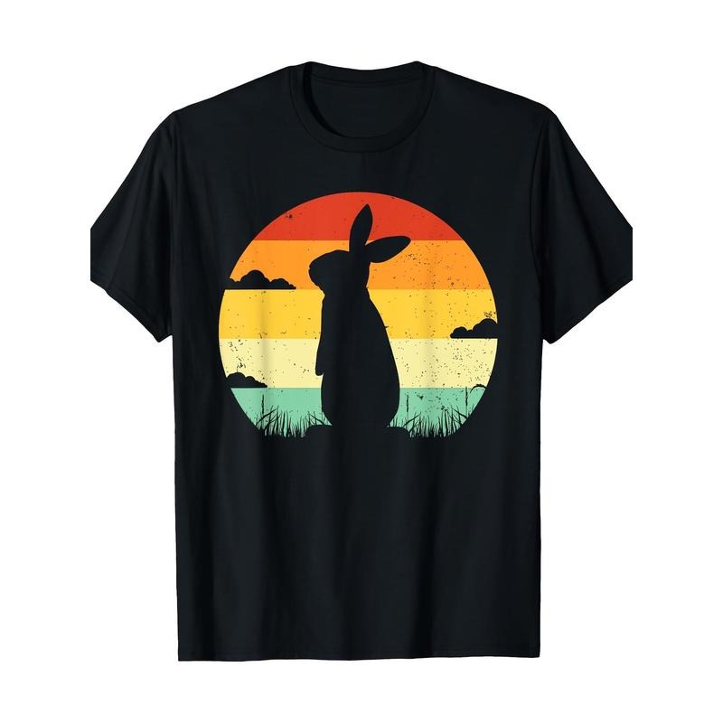 Rabbit Retro Vintage 80s Style Bunny Lover 100% CottonT-Shirt made in usa Hoodie, Sweatshirt | TeeBloomCo.com