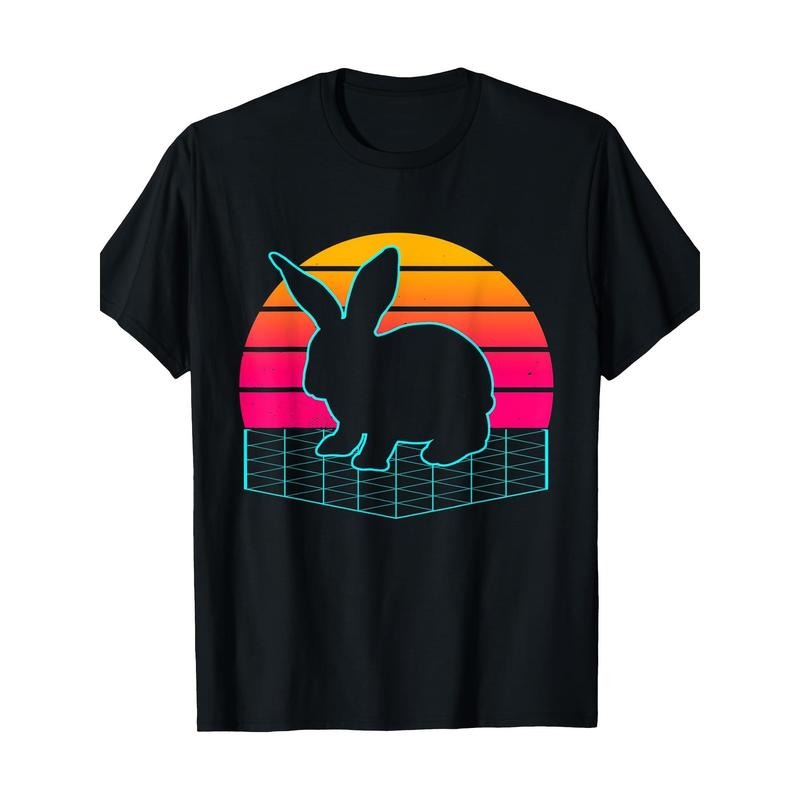 Rabbit Vintage Retro Bunny Lover Pet Bunnies Owner 220g 100% Cotton T-Shirt made in usa Hoodie, Sweatshirt | TeeBloomCo.com