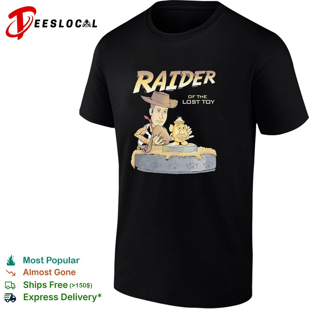 Raider of the lost toy Woody and Mr Potato Head Toy Story parody shirt