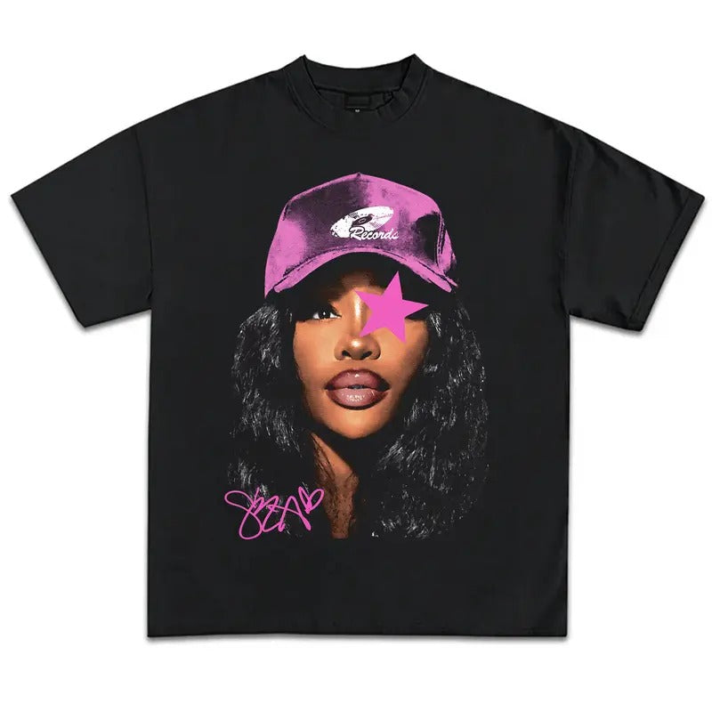 Rapper Big Head T-Shirt Vintage Rapper Graphic Tee Rap Hip Hop Y2k Merch Men Women Fans Menswear Hoodie, Sweatshirt