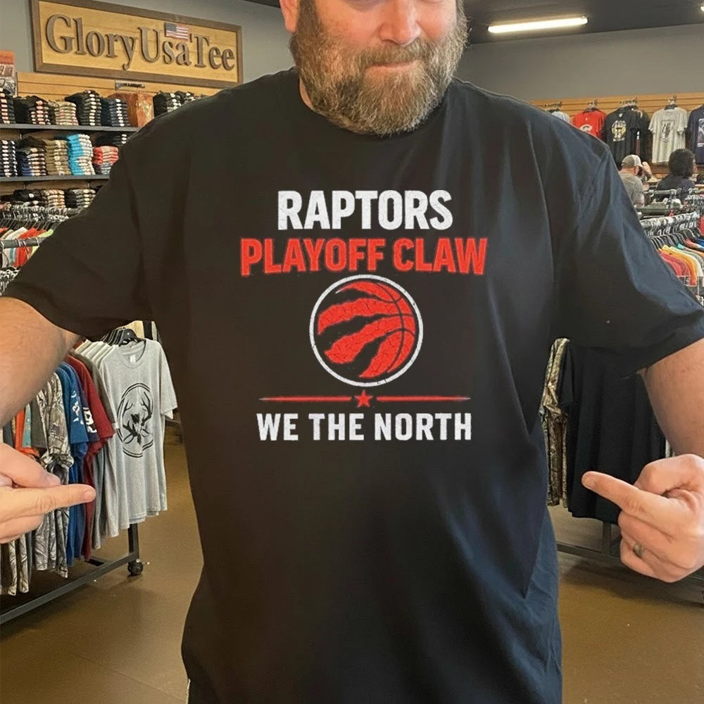 Raptors Playoff Claw Toronto Raptors We The North Basketball Graphic Shirt