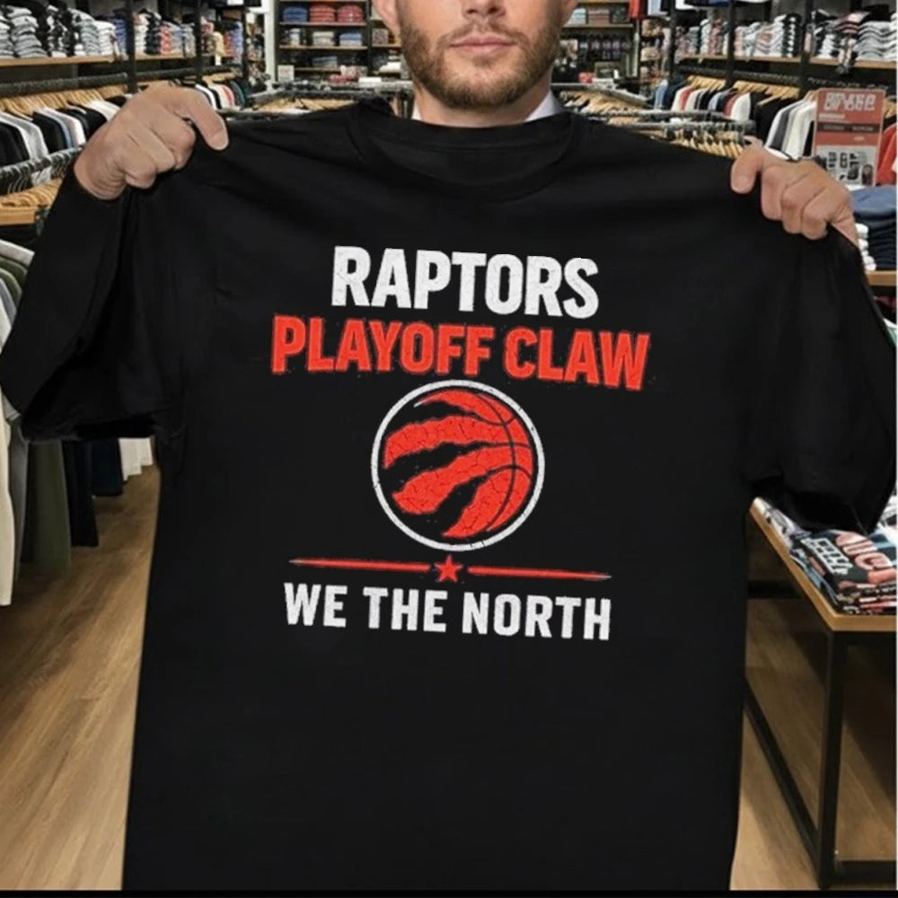 Raptors Playoff Claw Toronto Raptors We The North Basketball Graphic Shirt
