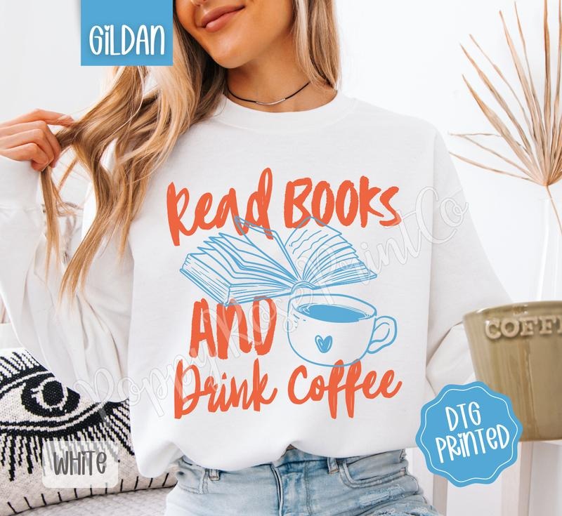 Read Books Gildan Sweatshirt, Trendy Women's Crewneck T-Shirts, Hoodie | TeeBloomCo.com