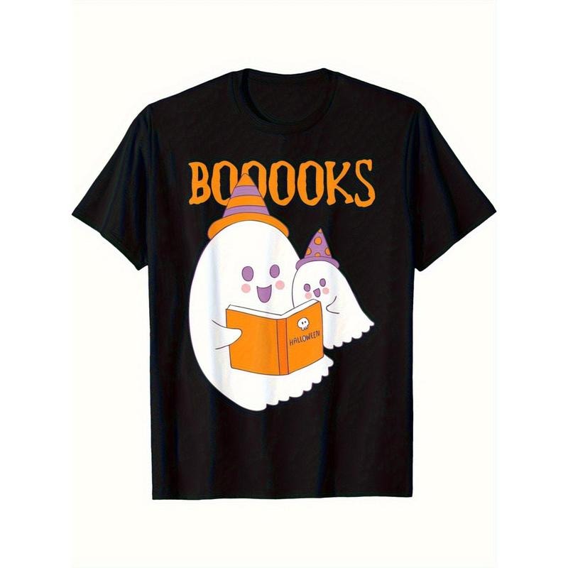 Reading a big ghost little ghost T-shirt Made in USA Hoodie, Sweatshirt | TeeBloomCo.com