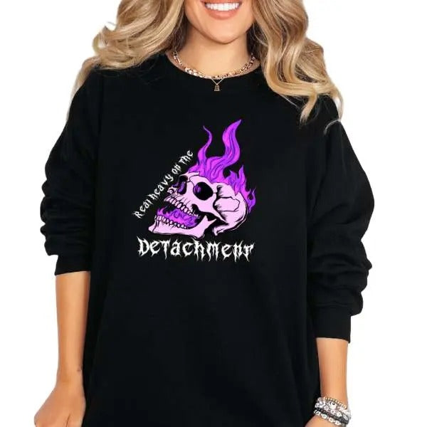 Real Heavy on Detachment Tee, Hoodie & Sweatshirt | 90s Throwback Grunge Goth Emo Vibes | Alt Winter Fashion | Streetwear...