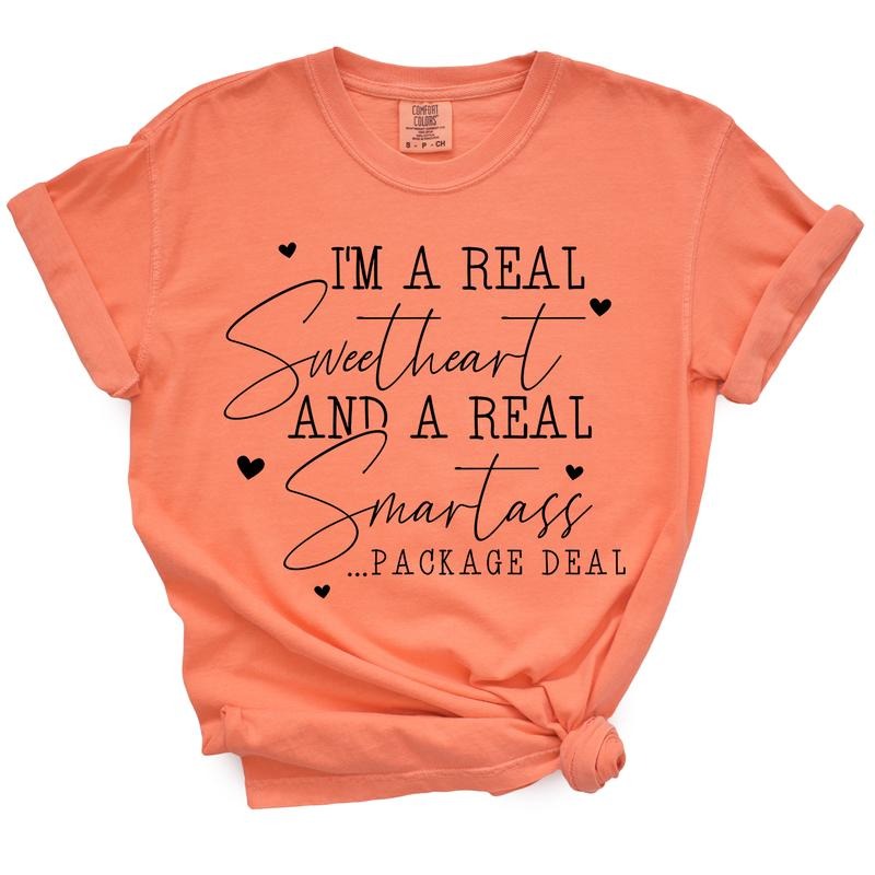 Real Sweetheart & Smartass Package Deal TShirt Hoodie, Sweatshirt | TeeBloomCo.com