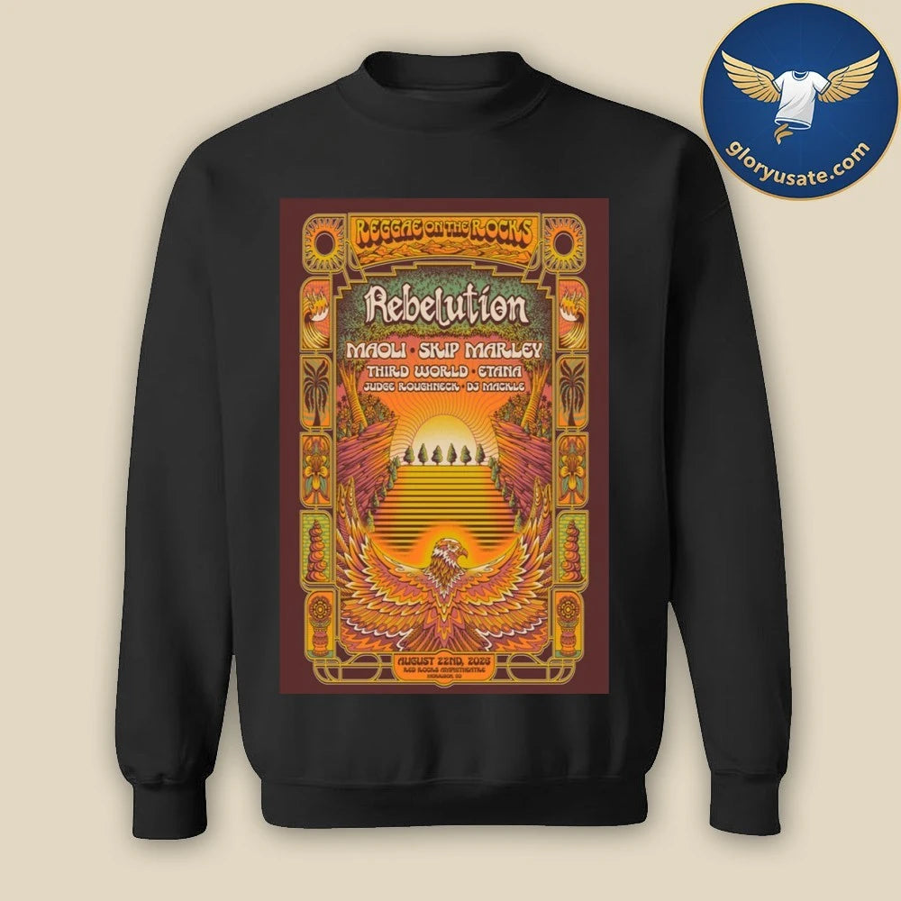 Rebelution Aug 22 2026 Red Rocks Amphitheatre Morrison CO Poster Shirt