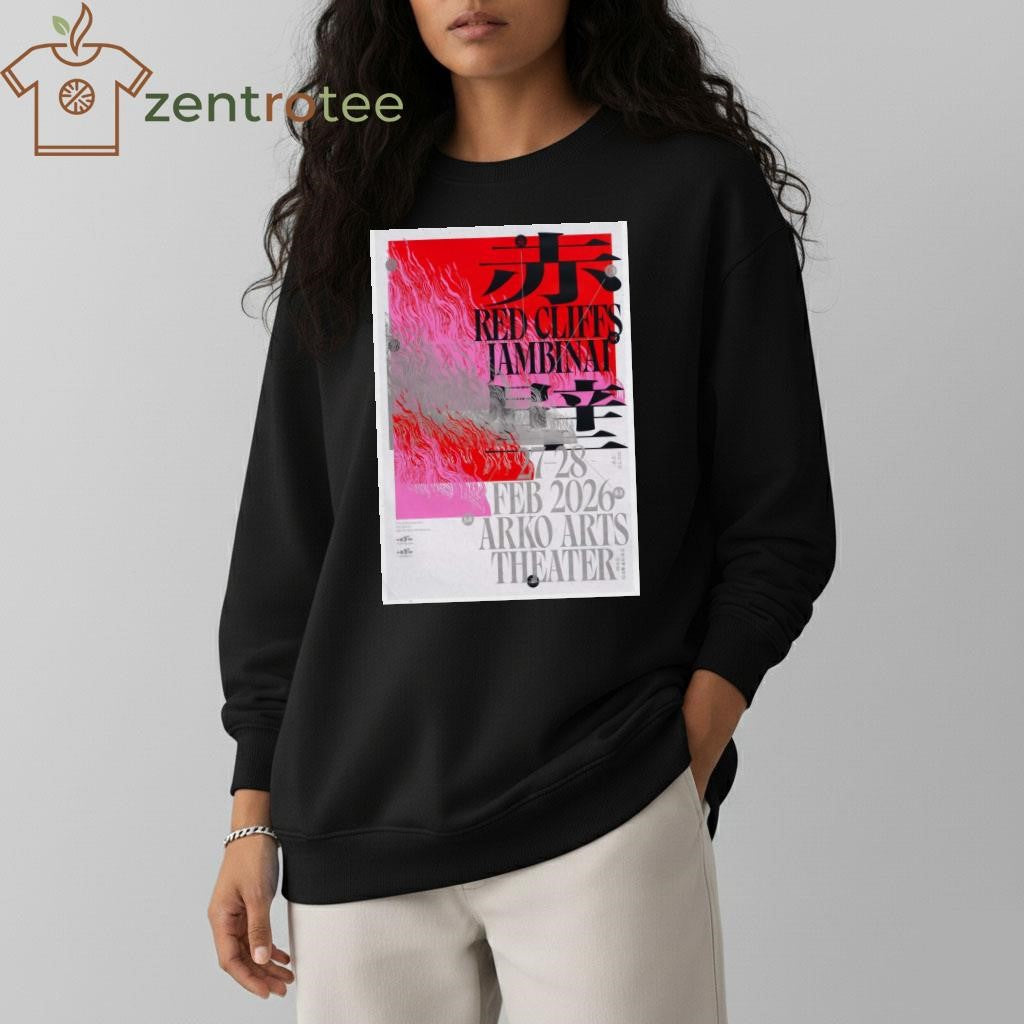 Red Cliffs Jambinai Feb 27-28 2026 Poster Arko Arts Theater shirt