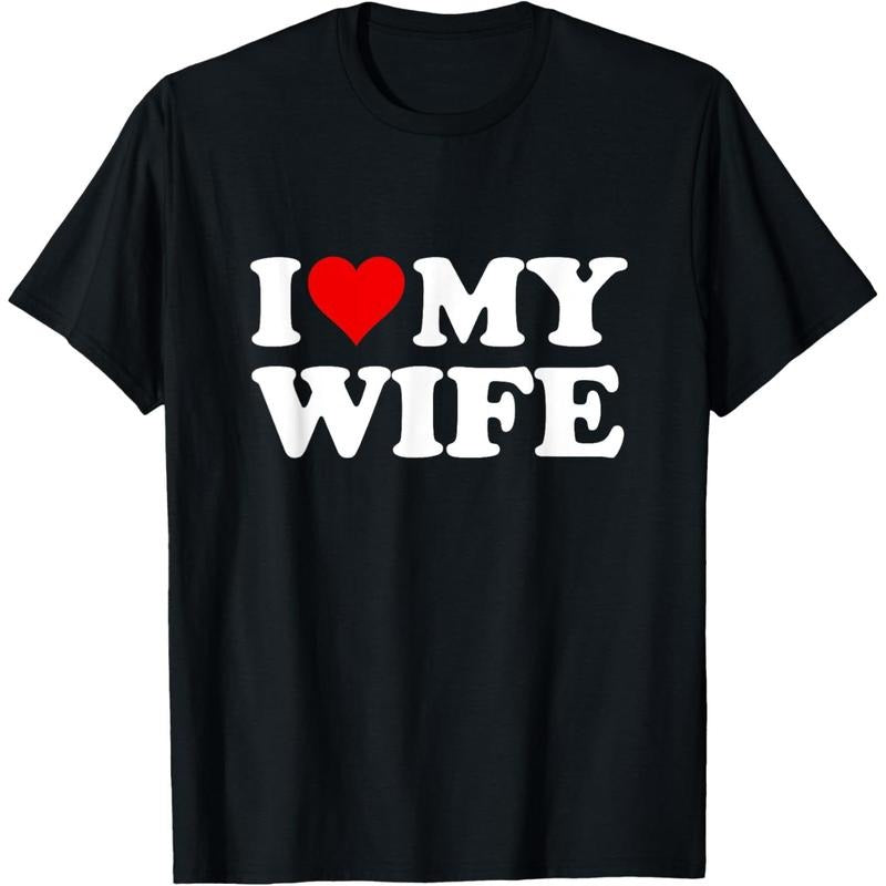 Red Heart I Love My Wife T-Shirt made in usa Hoodie, Sweatshirt | TeeBloomCo.com
