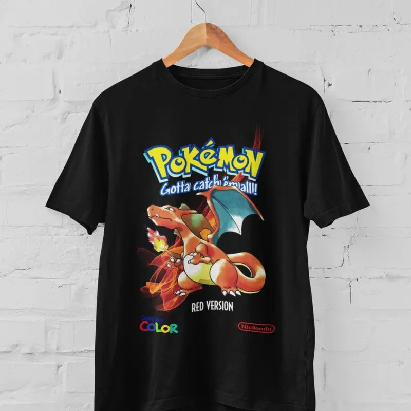 Red Inspired Retro Cover Art Graphic Tee Anime T-shirt Gift Idea Present For Him For Her Hoodie, Sweatshirt | TeeBloomCo.com