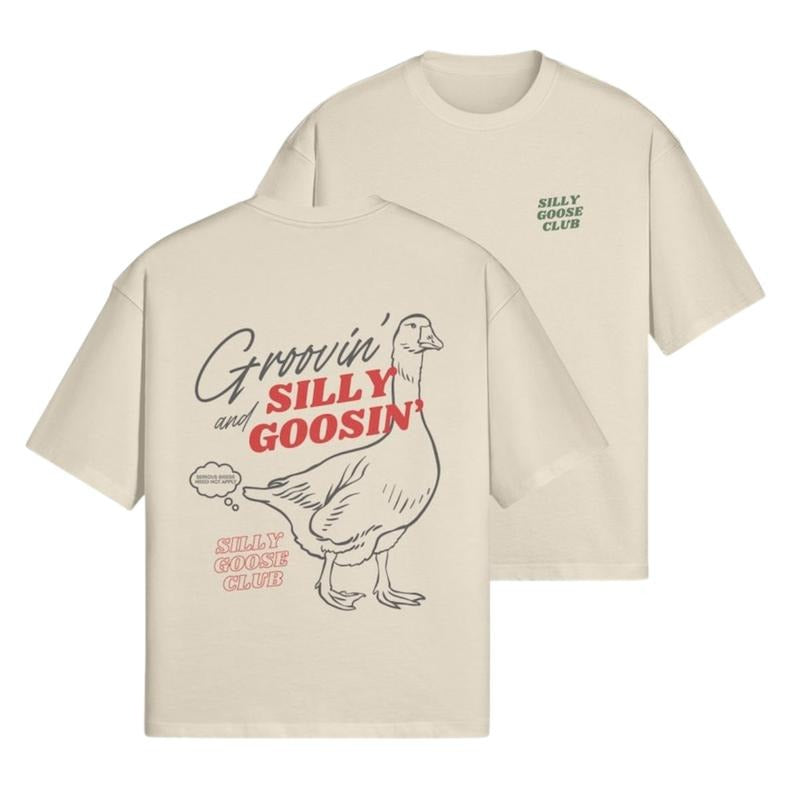 Silly Goose Club T-Shirt, Cotton Shirt Black/Red, Unisex Silly Goose Hoodie, Funny Sweatshirt, Birthday Gift, Anniversary...