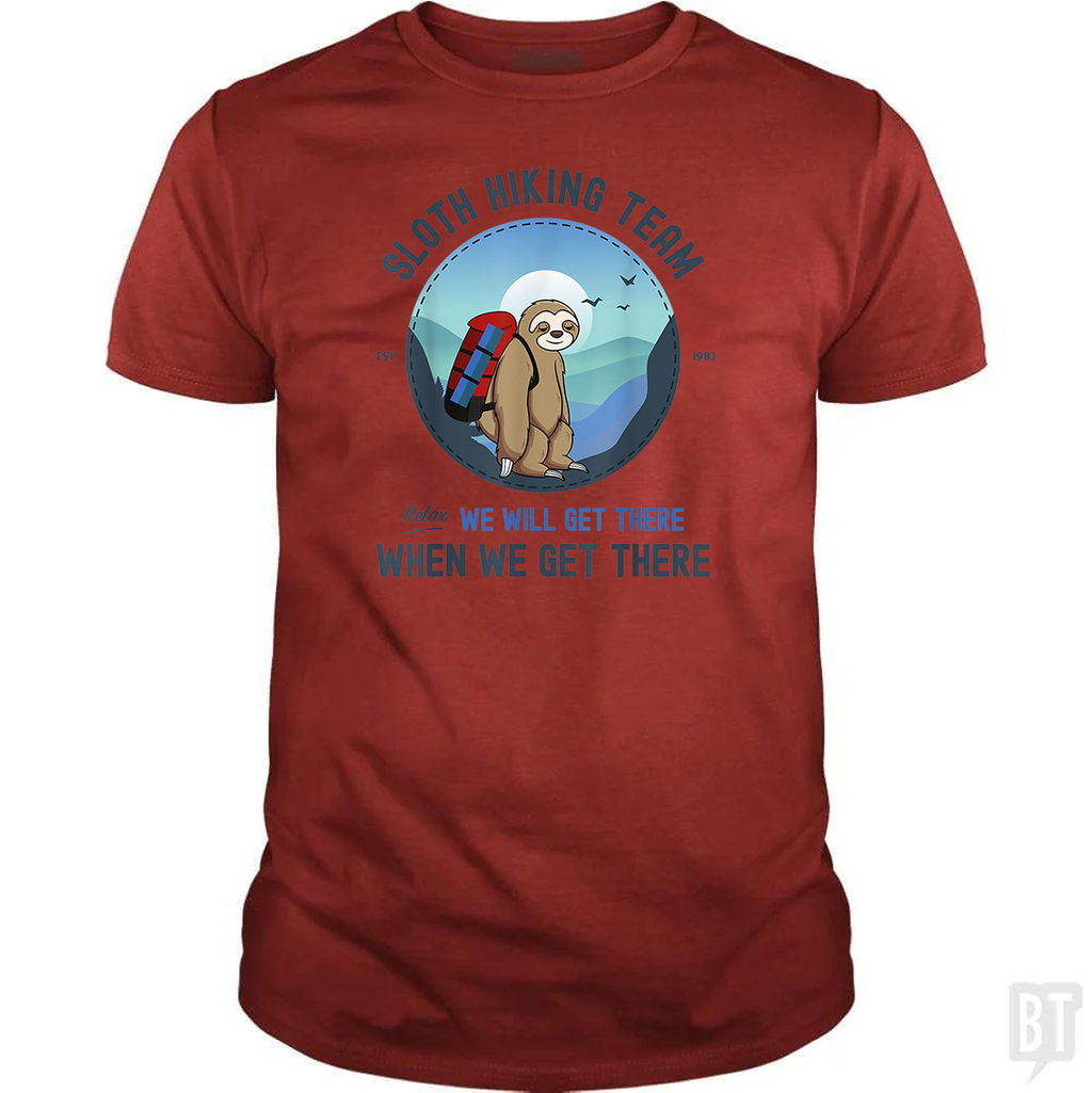Funny Sloth Hiking Team