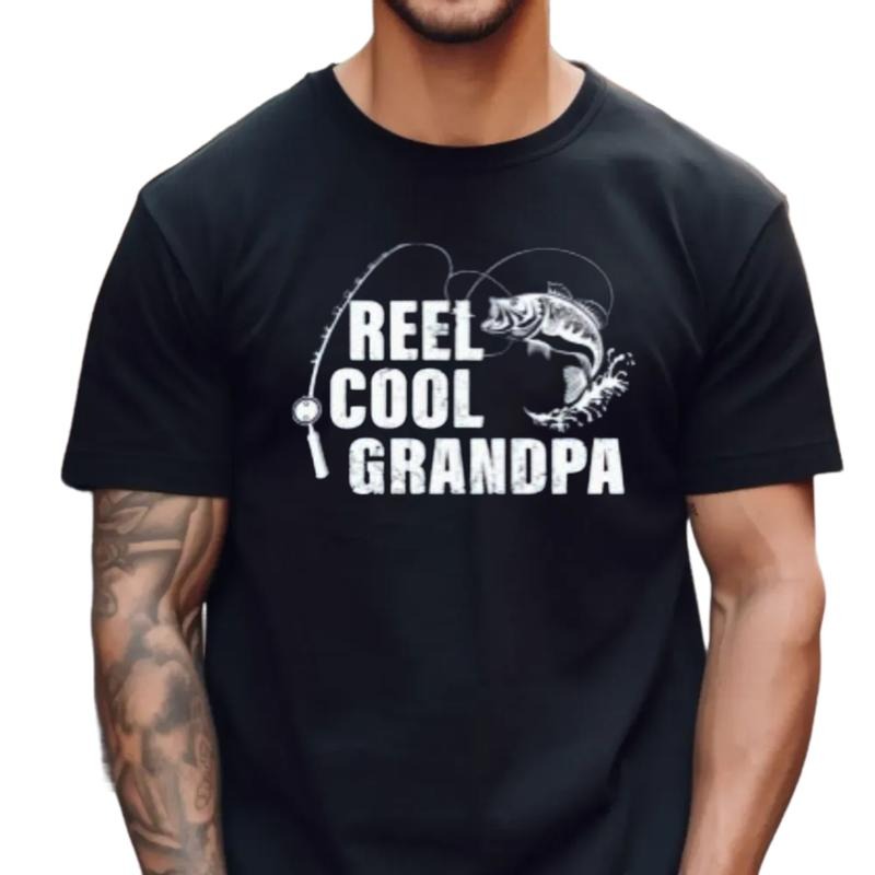 Reel Cool Grandpa Shirt For Men, funny Grandpa F*shing Shirt, F*shing happy Fathers Day Gift, humorous Grandfather Gift...