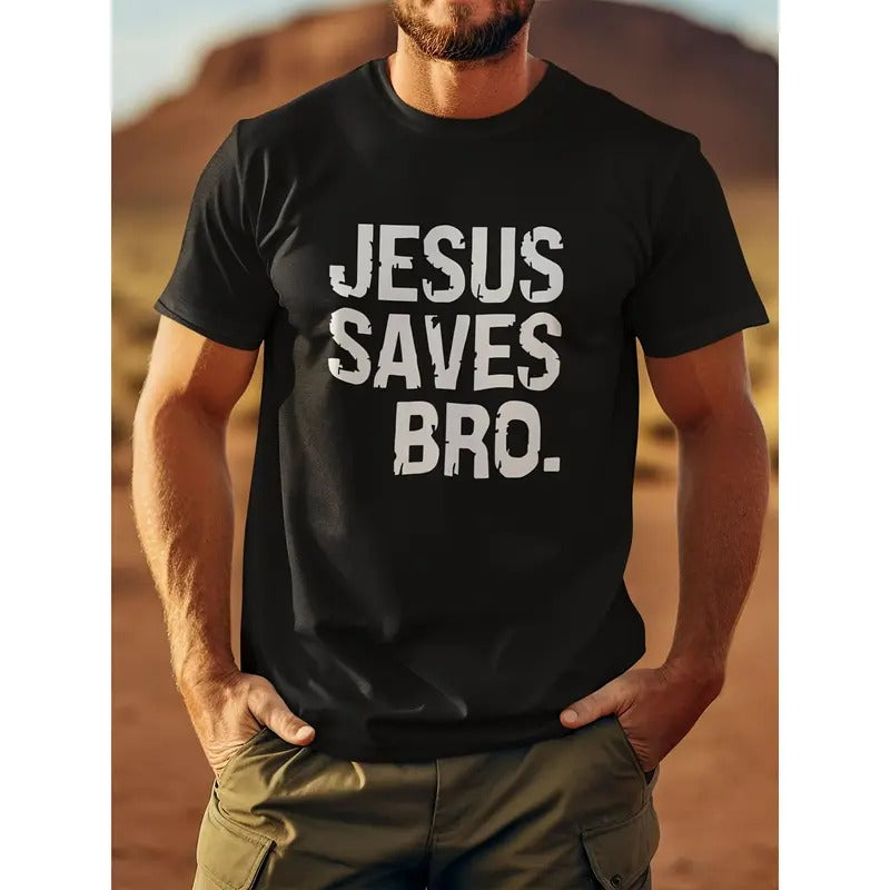 Religious Graphic Tee - Comfortable, Breathable, Short-Sleeved T-Shirt for Men - Peaceful, Faith-Inspired Casual Wear for...