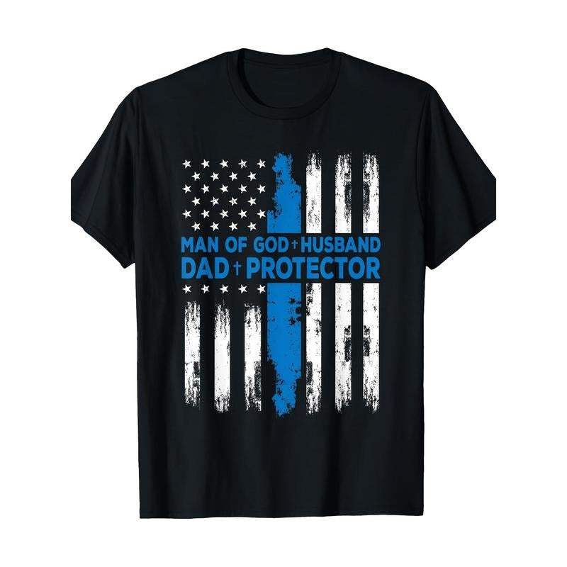 Religious People's God Husband Daddy Protector T-shirt Made in USA Hoodie, Sweatshirt | TeeBloomCo.com