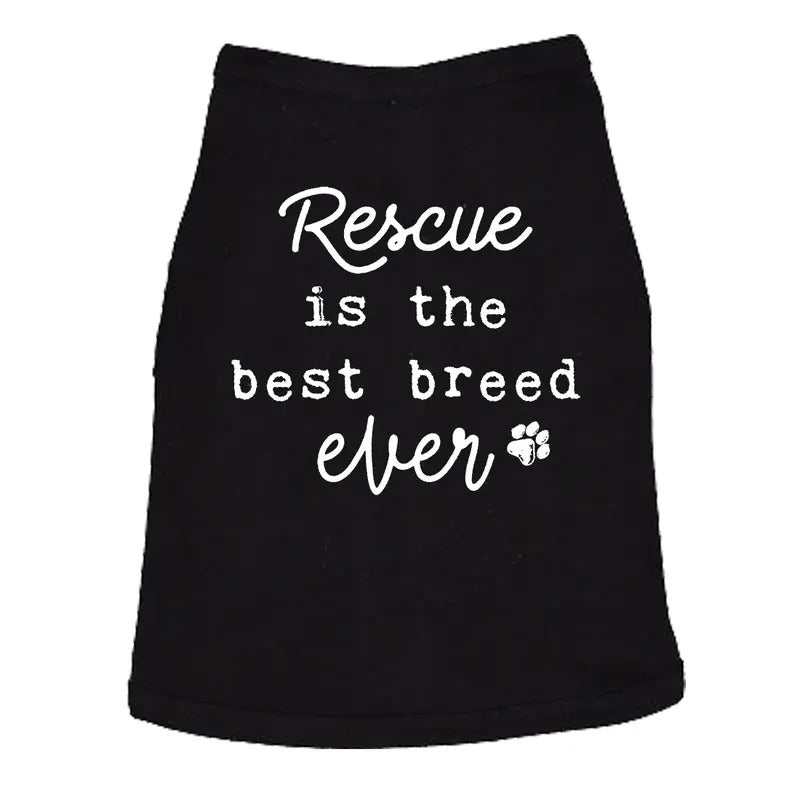 Rescue Is The Best Breed Ever Dog Shirt Pet Puppy Tee Funny Dog Puppy Shirt Black Hoodie, Sweatshirt | TeeBloomCo.com