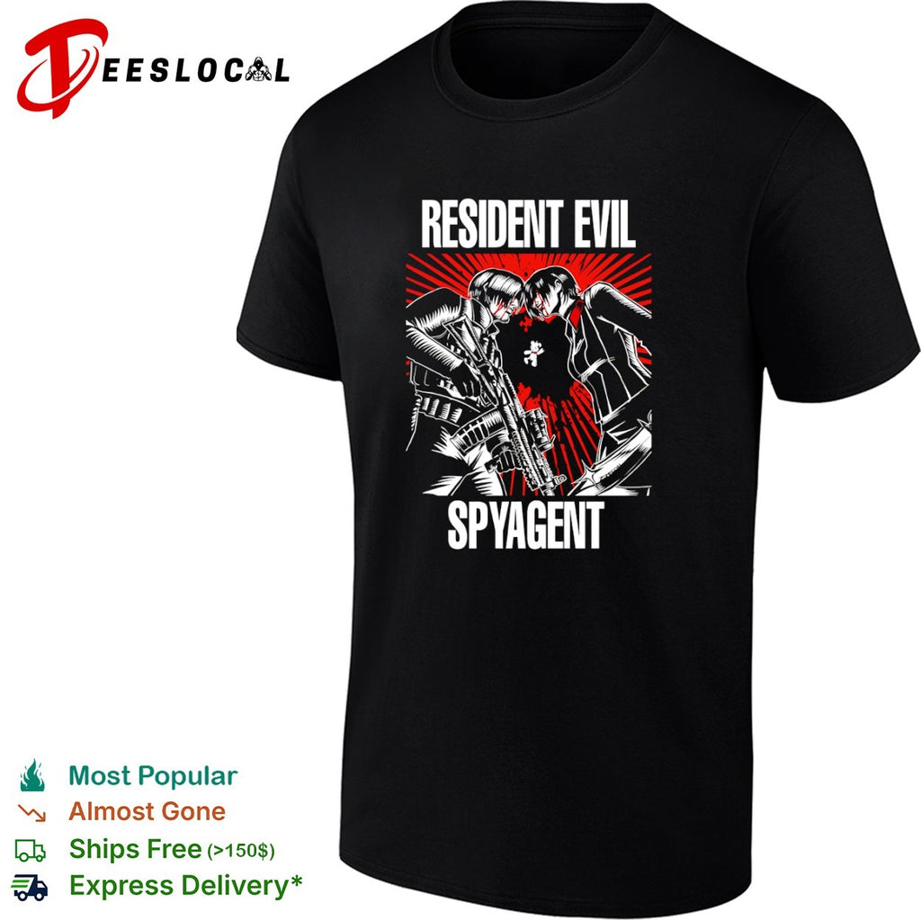 Resident Evil Spyagent Leon Kennedy Ada Wong shirt