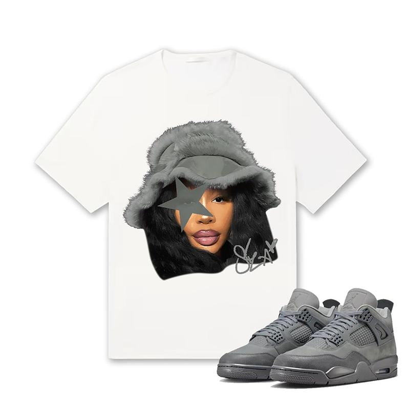 Retro 4 Wet Cement Unisex Shirt,SZA Shirt To Match Sneaker Hoodie, Sweatshirt | TeeBloomCo.com