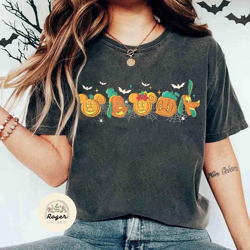 Retro Animal Friends Pumpkin Halloween T-shirt, Fall Vibes T-shirt Family Holiday Trip Shirt Hoodie, Sweatshirt