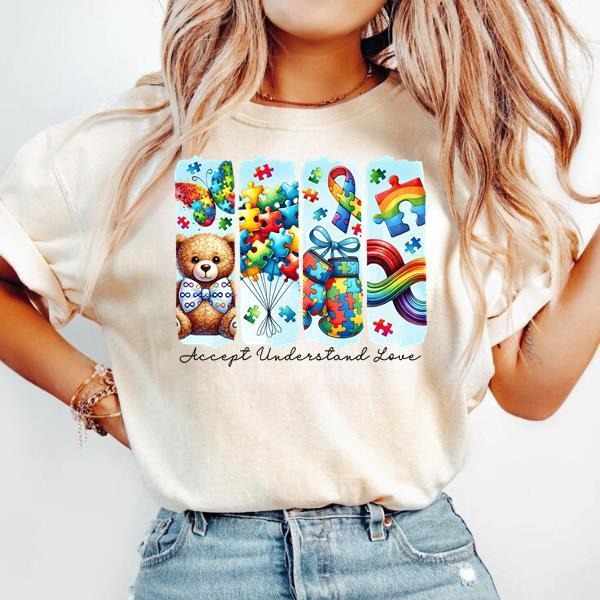 Retro Autism Awareness T-shirt, Autism Coquette , Autism Brushstroke , Autism Mama , Autism Advocate, Special Education,...