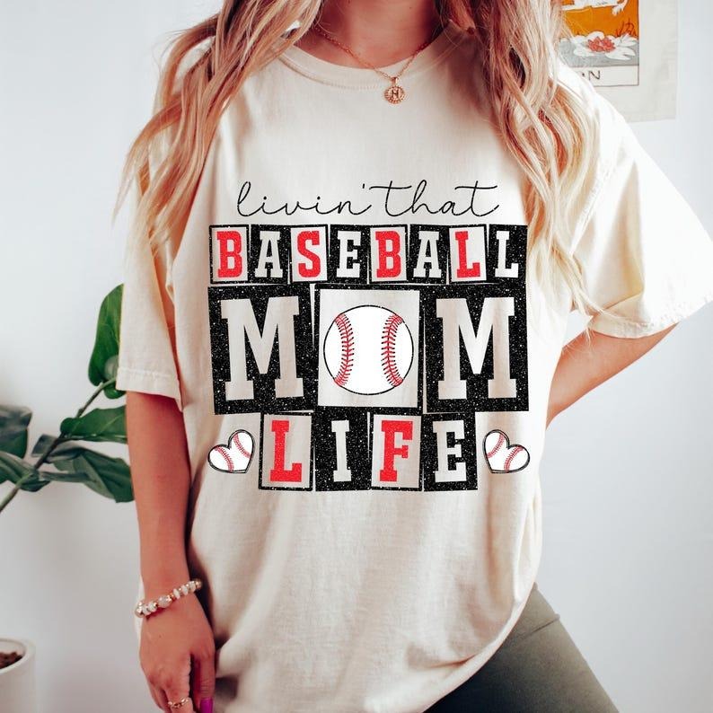 Retro Baseball Mom Sweatshirt, Glitter Baseball Sweatshirt, Baseball Mom Life, Baseball Mama, Baseball Shirt Hoodie