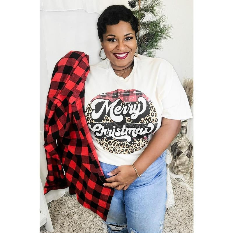 Retro Cheetah Merry Christmas T-Shirt Hoodie, Sweatshirt | TeeBloomCo.com