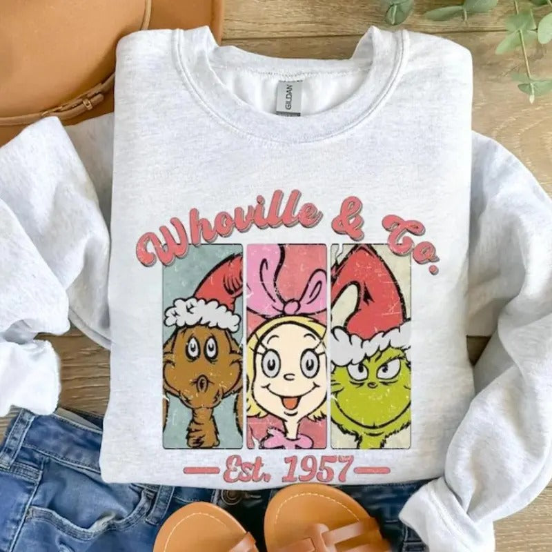 Retro Christmas Sweatshirt, Hoodie, T
