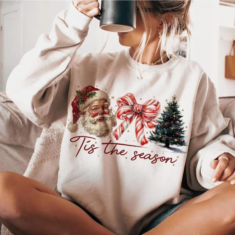 Retro Christmas Sweatshirt, Hoodie, T