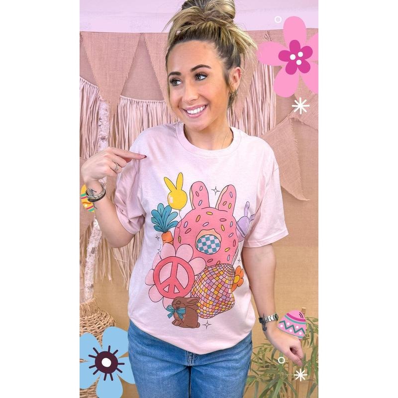 Retro Easter Vibes Graphic T-Shirt Hoodie, Sweatshirt | TeeBloomCo.com