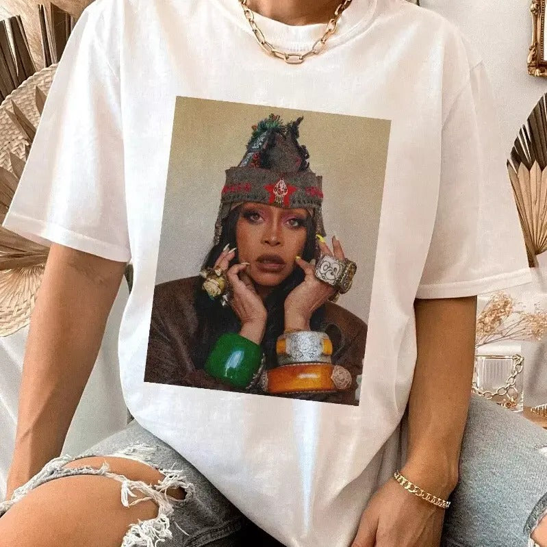 Retro Erykah Badu Country Music Shirt Gift For Men Women Unisex T-Shirt Cotton Crewneck Cotton Crewneck Hoodie, Sweatshirt