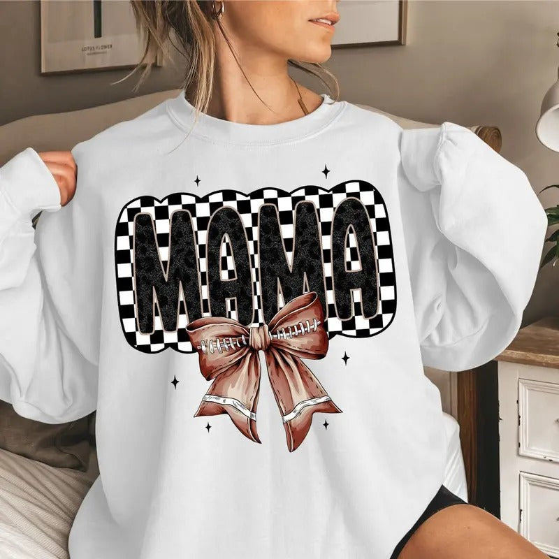Retro Football Mama  Football Season , Game Day Sweatshirt T-Shirts, Hoodie | TeeBloomCo.com