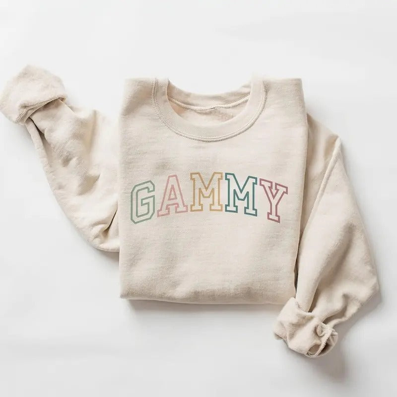 Retro Gammy Sweatshirt - Gift For Grandma - New Gammy Mothers Day Nana Shirt