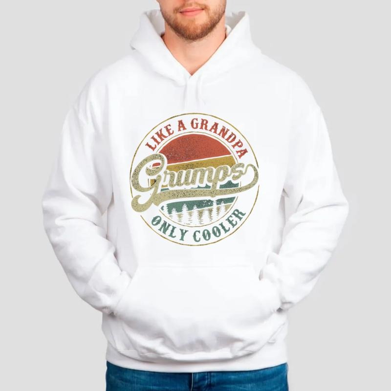 Retro Grumps Shirt, Grandpa Gift, Father's Day Gift, Grumps Like A Grandpa Only Cooler Sweatshirt, Grandfather Tee,...