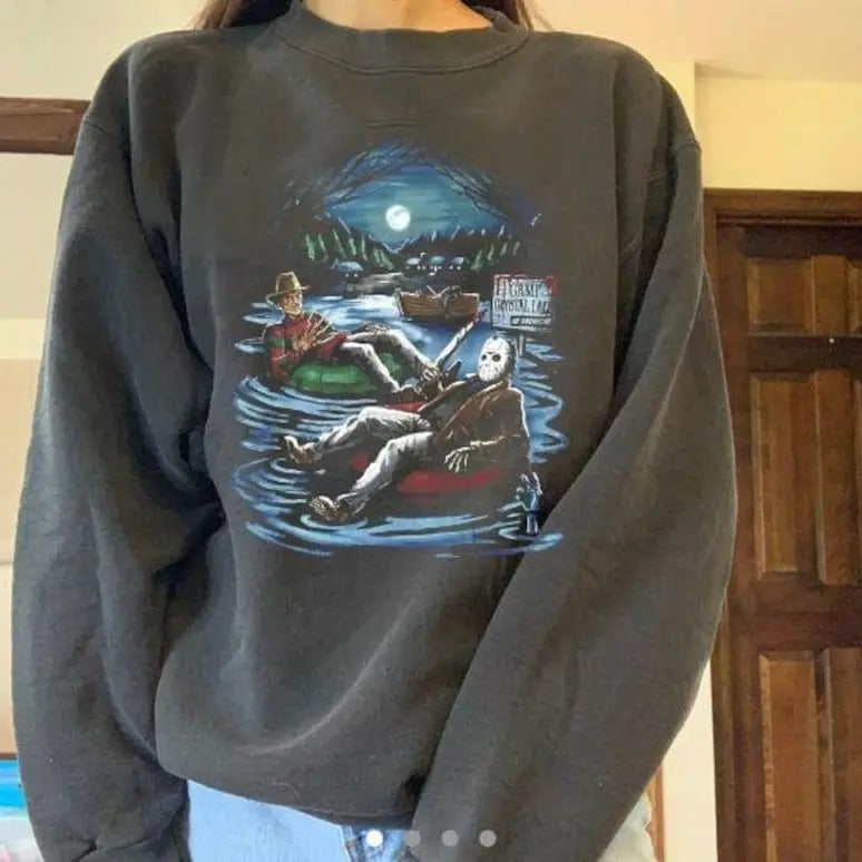 Retro Halloween Horror Movie Sweatshirt, Scream Sweatshirt T-Shirts, Hoodie | TeeBloomCo.com