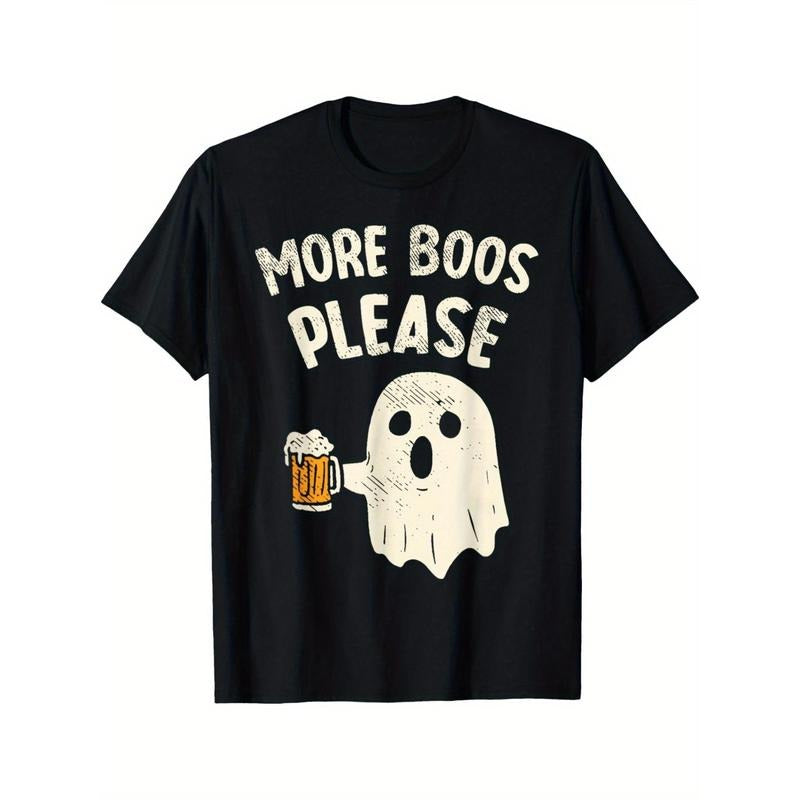 Retro More Boos Please Ghost Beer Halloween Costume Men Boys T-Shirt made in usa Hoodie, Sweatshirt | TeeBloomCo.com