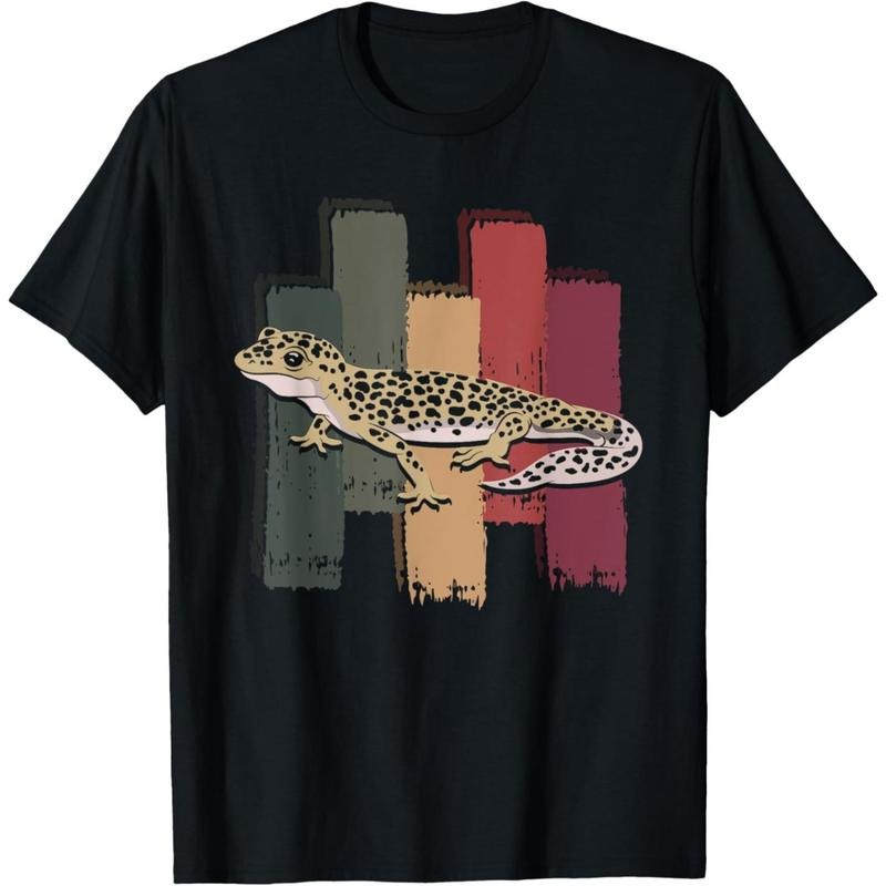 Retro Reptile Lizard Animal Pet Leopard Gecko T-Shirt made in usa Hoodie, Sweatshirt | TeeBloomCo.com