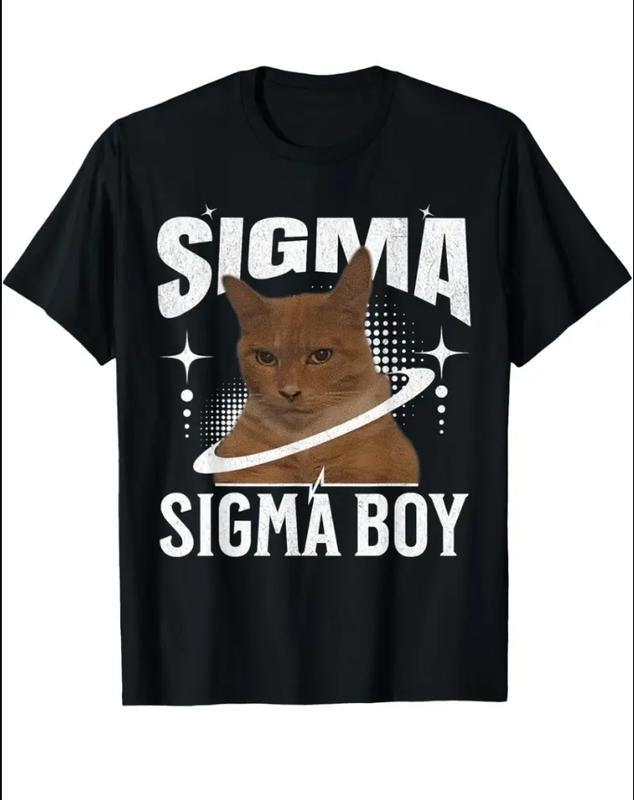 Retro Sigma Sigma Boy - Funny Sigma Cat Meme Y2K T-Shirt Womenswear Top Hoodie, Sweatshirt | TeeBloomCo.com