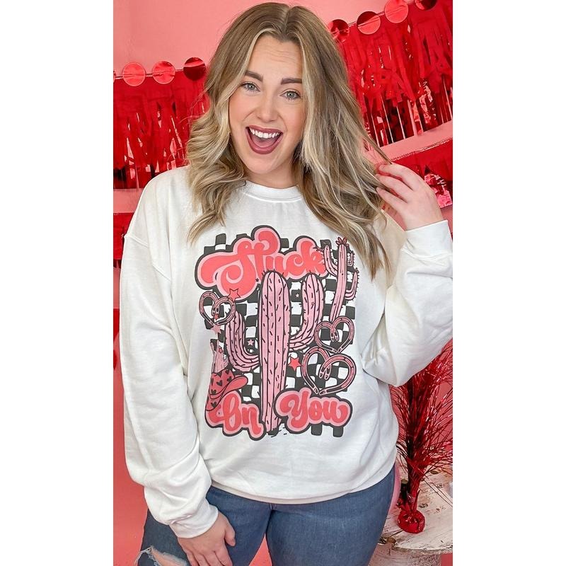 Retro Stuck on You Graphic Sweatshirt T-Shirts, Hoodie | TeeBloomCo.com
