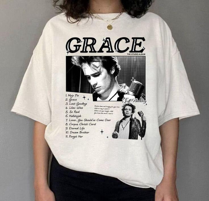Retro Style Jeff Buckley Grace Album Unisex T-Shirt, Jeff Buckley Mystery White Boy Shirt, Halloween Giftstyle{n002}2...