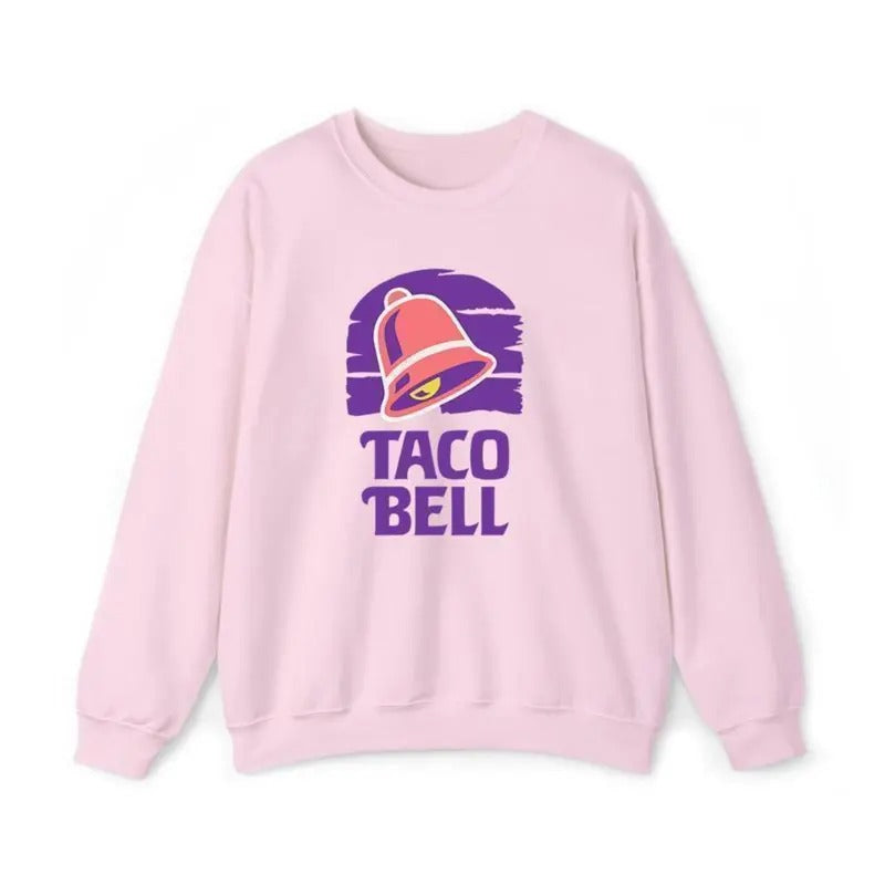 Retro Taco Bell Crewneck Sweatshirt, Perfect for Taco Bell Lovers Shirt, Fun Fast Food Sweater, Stylish Unisex Gift for...