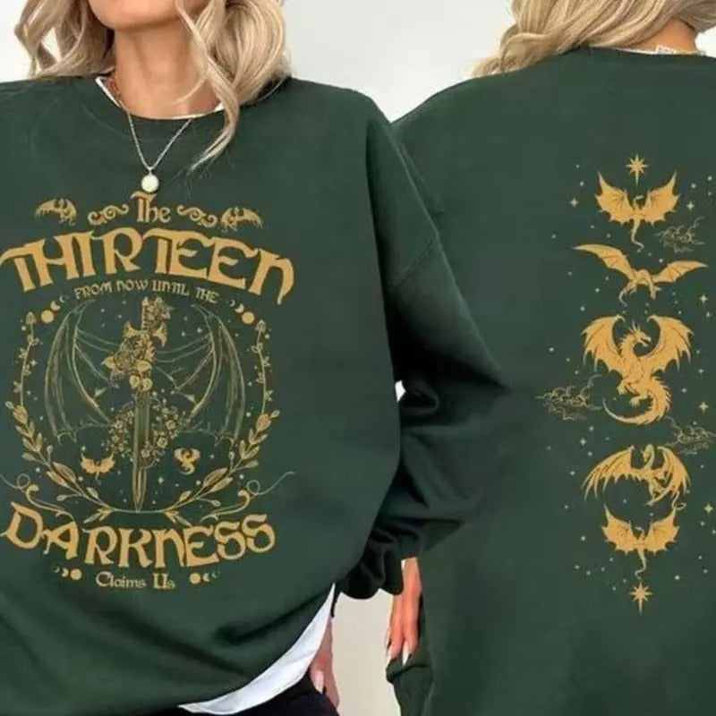 Retro The Thirteen Throne Of Glass Shirt, From Darkness Claim Us Tshirt, Bookish Gift, Fantastic Reader Sweatshirt Hoodie