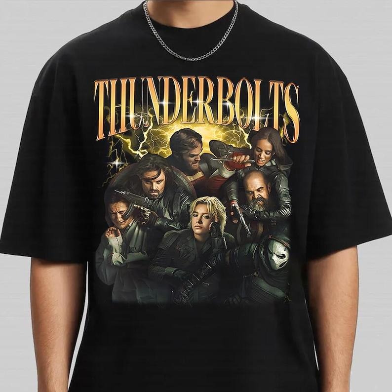 Retro Thunderbolts T-Shirt, Vintage Movie Shirt, Yelena Belova Shirt, Thunderbolts Graphic Tee Unisex Hoodie, Sweatshirt