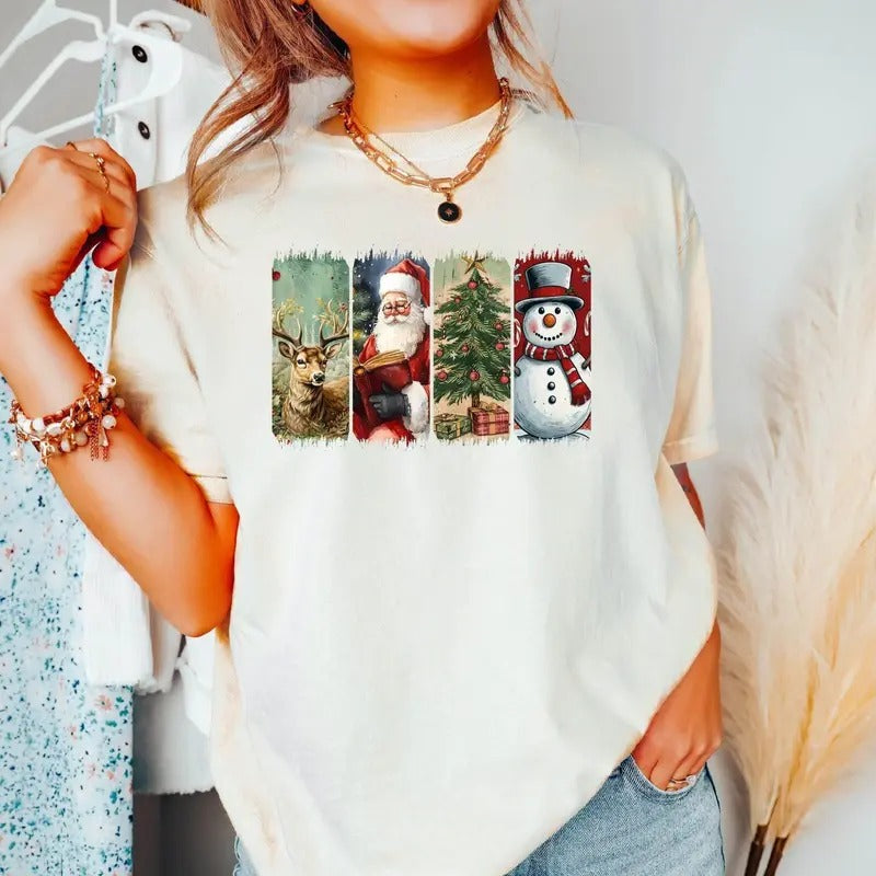 Retro Vintage Santa Christmas Shirt, Retro Christmas Shirts, Santa Claus Sweatshirt, Merry Christmas Shirt, Retro Santa...